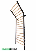 Stall Bar Metall/Wood,  Spartan Model,black stringers, code 277/45